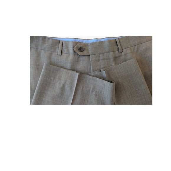 LOUIS DELL’OLIO Men's Suit 100% Wool Beige Size 44R - Picture 14 of 15